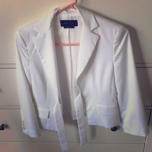 BCBG blazer - XS, white, 3/4 length sleeve